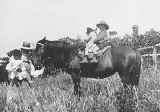 Edith and children